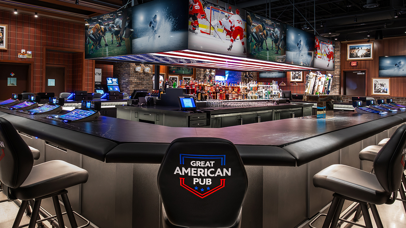 Great American Pub bar interior